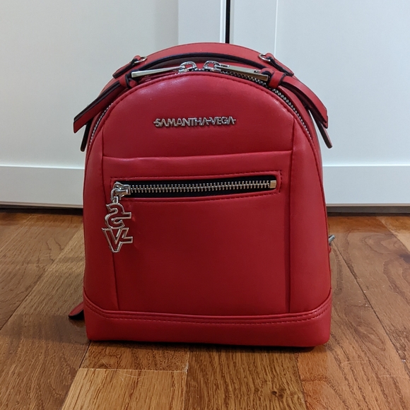 Like new Japan Samantha Vega red mini backpack - Picture 1 of 8
